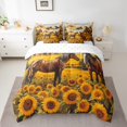 thumbnail image 2 of YST Ensemble de Douillette Animaux de Ferme Chevaux avec Draps, Ensemble de Literie 7 Pcs, Format Grand Lit, Polyester, Type Douillette et Housse de Couette, Lit en Sac (1 Unité), 2 of 4