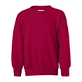 thumbnail image 2 of Hanes ComfortBlend EcoSmart Boy`s Crewneck Sweatshirt, XS, Deep Red, 2 of 3