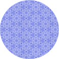 thumbnail image 1 of Ahgly Tapis Rond Lavable en Machine Intérieur Transitionnel Bleu Ardoise Clair, 5 Pieds Rond, 1 of 7