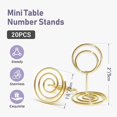 thumbnail image 4 of 20Pcs - 2 Pouces Mini Place Titulaire de la Carte Numéro de Table Courte Représente la Fête de Mariage (Or), 4 of 7