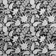 thumbnail image 1 of oneOone Coton Cambric Noir Tissu Jacobée Robe Florale Tissu Tissu Imprimé par la Cour 56 Pouces de Large, 1 of 4