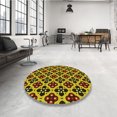 thumbnail image 4 of Ahgly Company Tapis Rectangulaire Lavable en Machine Intérieur Rouge Nuit, 5 Pieds x 7 Pieds, 4 of 7