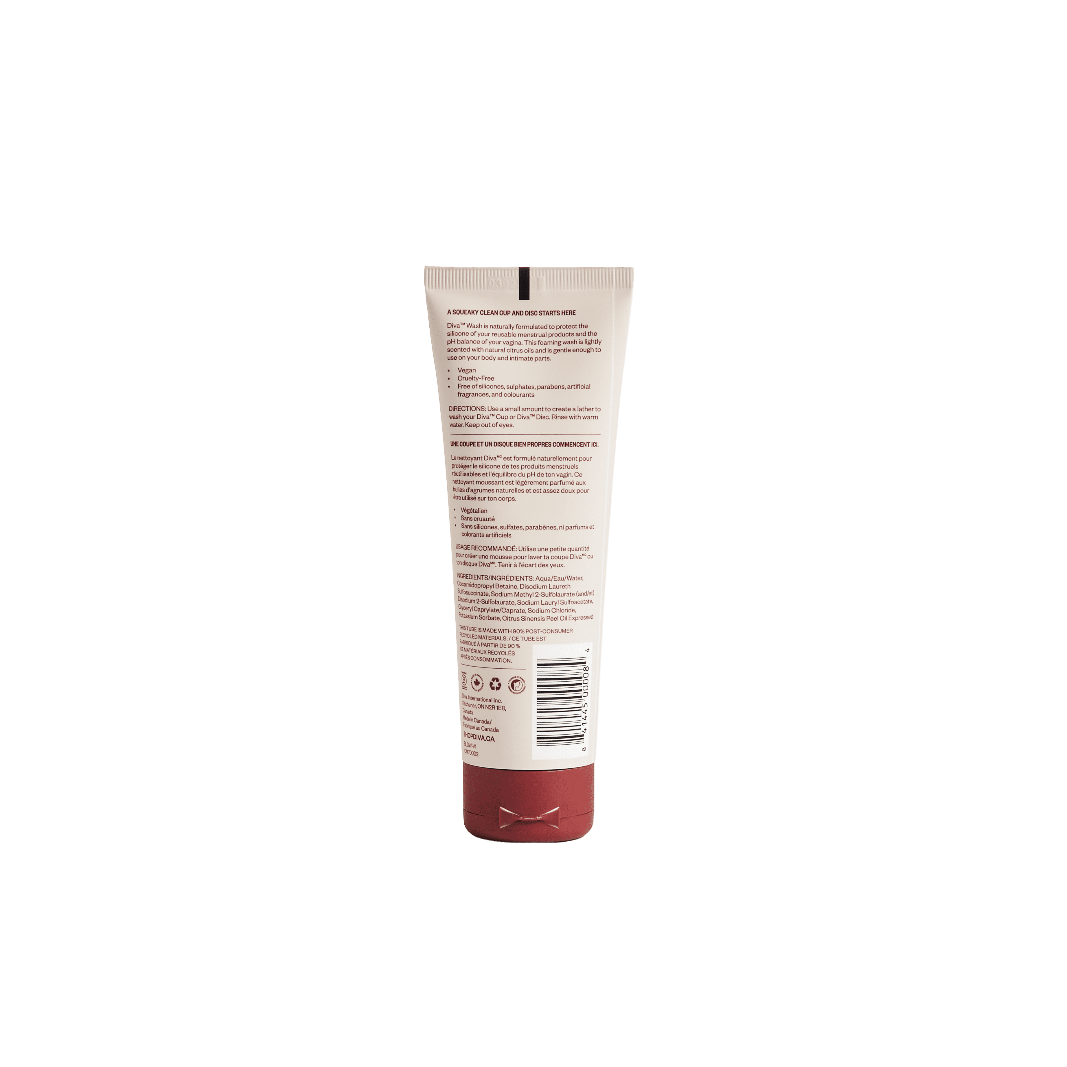DIVA Wash Nettoyant pour Coupe et Disque Menstruels 118 ML