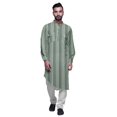 thumbnail image 1 of Atasi Kurta Décontractée Imprimée à Col Mandarin Chemise Ethnique Longue Kurta Asymétrique, 1 of 6
