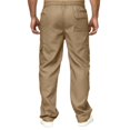 thumbnail image 4 of Men Cargo Pants Male Versatile All Season Cargo Pants Multi Pocket Zip Button Hem Solid Color Plus Size Trousers Men Pants Khaki M, 4 of 4