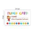 thumbnail image 2 of 50 PCS Punch Cards, 4 Designs Incentive Reward Card Student Awards Loyalty Cards for Business, Classroom, Kids Behavior, Students, Teachers, 2 of 2
