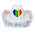 thumbnail image 1 of Way To Celebrate Rainbow Heart Cowboy Hat, 1 of 4