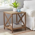 thumbnail image 1 of Mainstays Farmhouse End Table, Rustic Weathered Oak, 1 of 8