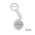 thumbnail image 2 of sport skiing with skis ski pole rotatable keyholder disc accessories chain clip, 2 of 3