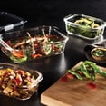 thumbnail image 3 of Rubbermaid Brilliance Glass Food Storage Container, 1.1 L (4.7 Cup), 1 Pack, 3 of 5