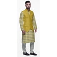 thumbnail image 2 of Atasi Traditional Printed Kurta Churidar Pajama Set With Nehru Jacket For Men, 2 of 5