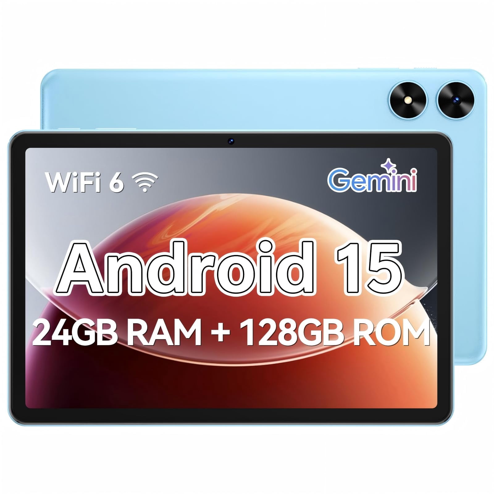 Frameflow Tablet 10.1 inch, Android 15 Tablet with Octa-Core Processor, 24GB RAM 128GB ROM 1 TB Expandable, 1280x800 IPS Touch Sc