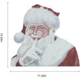 thumbnail image 2 of 2 Pcs Santa Claus Car Rear Window Sticker Decal- 3D Christmas Funny PVC Sticker Removable Waterproof Xmas Window Wall Cling 12.6" × 9.8" Xmas Decal for Indoor Outdoor Decoration (Left & Right), 2 of 6