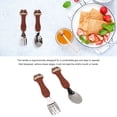 thumbnail image 3 of 2 Pack Toddler Fork Spoon, Metal Toddler Cutlery Set Cartoon Spoon Tableware Kit Stainless Steel Forks And Spoons Comfortable To Handle Toddler Silverware With Storage Box, 3 of 8