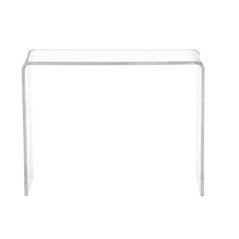 Table console acrylique 8 x 30 », table console transparente acrylique, table console acrylique, table console acrylique rectangulaire, pour salon, entrée, salle à manger, table canapé