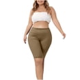 thumbnail image 3 of Women Plus Size Biker Shorts Gym Workout Running Yoga Athletic Shorts, 3 of 6