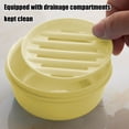 thumbnail image 4 of Birdeem Portable Soap Box with Drain Holes,Leak-Proof Travel Soap Container,Sealed Lid for Easy Open,Compact Size 3.9X3.9X1.9 In,Ventilated Soap Holder, 4 of 9