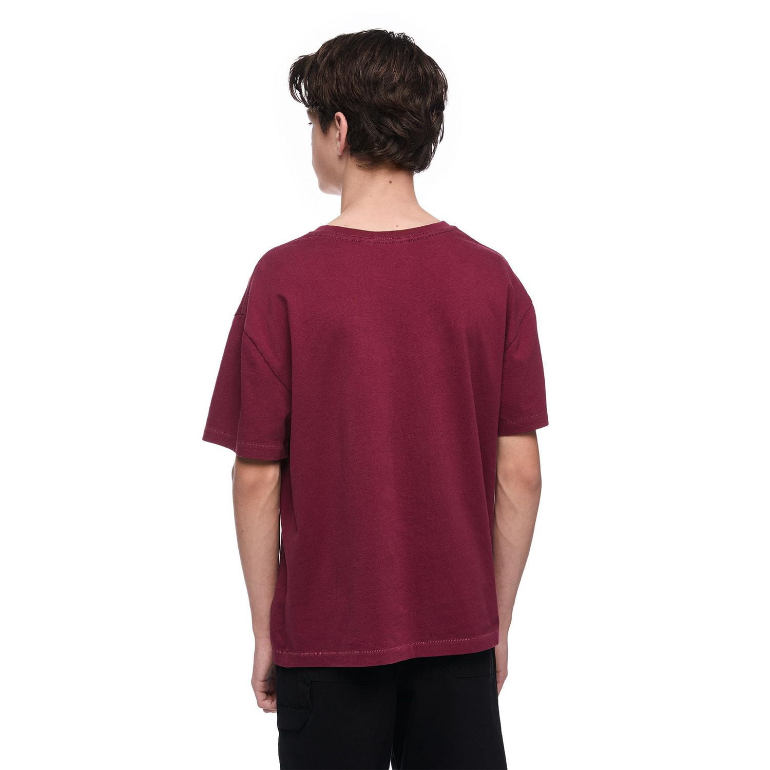 T-shirt délavé à manches courtes avec encolure ras du cou Jackson pour garçons