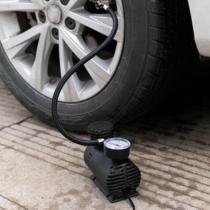 TopLLC Tire Inflator Portable Atmospheres Compressor, 12v Fast Inflate With Mechanical Pressure Gauge For Car Tires, Motorcycle Bike Ball Other Inflatables Car Accesso on Clearance