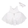 thumbnail image 2 of Princesse Fleur Fille Robe d'Été Tutu Robes de Fête d'Anniversaire Baptême Dentelle Mariage Enfants Robe Formelle Robe 18-24 Mois, 2 of 6