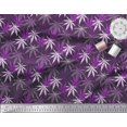 thumbnail image 3 of Soimoi Polyester Crepe Fabric Dot & Chestnut Leaves Decor Fabric Printed Yard 52 Inch Wide, 3 of 3