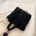 thumbnail image 3 of Women Light Shopping Bag Solid Color Large Capacity Soft Ladies Girls Trendy Bag, 3 of 9