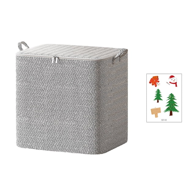 RXIRUCGD Non-woven Zipper Storage Bag Moving Quilt Storage Basket Travel Large-capacity Clothing Storage Bag