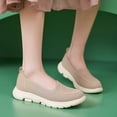 thumbnail image 3 of Orthopedic Slip on Walking Shoes for Women Spring Fall Lightweight Breathable Arch Support Platform Wedges Non Slip Work Loafers, 3 of 6