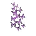 thumbnail image 4 of relayinert Decorative Butterflies Wall Stickers - Beautiful Addition To Home Multiple LK12 Purple 5Set, 4 of 6