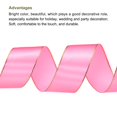 thumbnail image 3 of Unique Bargains 1 1/2 Inch 25 Yard Wide Satin Ribbon with Gold Edges Grosgrain Fabric Ribbon for Gift Wrapping, Peach Pink, 3 of 7