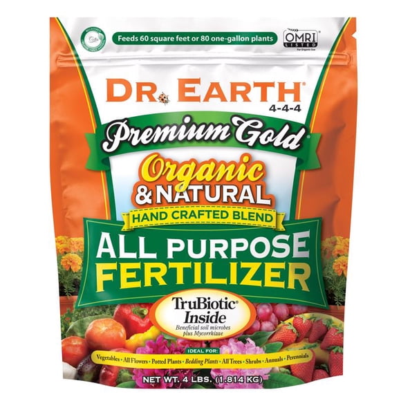 DR. EARTH ALL PURP FERTILIZER 4# (Pack of 1)