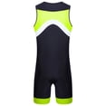 thumbnail image 3 of Runhomal Men Quick Dry One Piece Swimsuit Zipper Bathing Suit Sleeveless Beach Swimwear Surfing Rash Guard Wetsuit Fluorescent Green XXL, 3 of 7