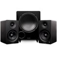thumbnail image 1 of Fluance Ai41 Powered 5" Stereo Bookshelf Speakers and DB10 10" Low Frequency Ported Front Firing Powered Subwoofer with 15 Feet RCA Ultimate Performance Collection Subwoofer Cable (Black Ash), 1 of 8