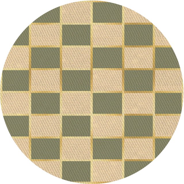 Ahgly Company Tapis Rond Lavable en Machine Intérieur Transitionnel Marron, 3 Pieds Rond