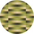 thumbnail image 1 of Ahgly Company Tapis d'Intérieur Ronds Transitionnels Vert Olive Lavables à la Machine, 5 Pieds Rond, 1 of 7