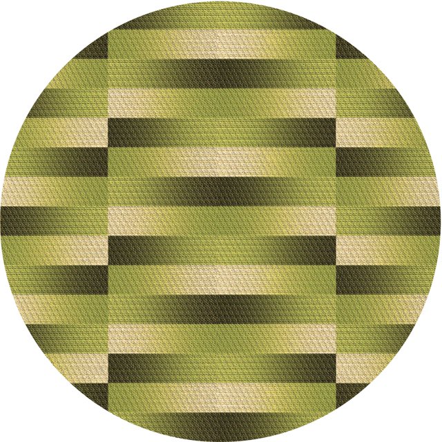 Ahgly Company Tapis d'Intérieur Ronds Transitionnels Vert Olive Lavables à la Machine, 5 Pieds Rond