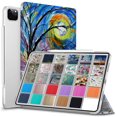 thumbnail image 1 of DuraSafe Cases iPad PRO 11 Inch 2020 2 2021 3 2022 4 Gen [ PRO 11 2nd 3rd 4th ] Printed iPad Cover with Translucent Frosted Hard Back - Color Emblem, 1 of 7