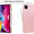 thumbnail image 3 of Case For Ipad Pro 11 2020 (2nd Generation), Ultra-Thin Soft Tpu Back Cover With Pencil Holder, Auto Sleep / Wake Up, For Ipad Pro 11 Inch 2020, Rose Gold, 3 of 7