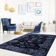 thumbnail image 5 of Samira Navy Blue Traditional Area Rug 7'10" x 10'6", 5 of 5