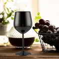 thumbnail image 1 of Jusqu'à 50 % de Rabais! TopLLC Verre à Vin Rouge en Acier Inoxydable 304, Calice à une Seule Couche pour Restaurant, Verre à Vin en Acier Inoxydable. 530 ml en Liquidation, 1 of 4