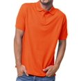 thumbnail image 1 of Basico Polos à Col (Orange) pour Femmes 100 % Coton à Manches Courtes Polos de Golf pour Hommes, 1 of 3