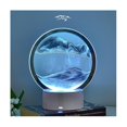 thumbnail image 3 of Table Lamp Led Lamp Colorful 3 Rgb Lights Home Office Desk Lamp Decor Blue, 3 of 5