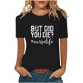 thumbnail image 1 of Pompotops Hauts de Mode pour Femmes T-Shirts Imprimés Amusants Décontractés Blouse Chemise Imprimée, 1 of 5