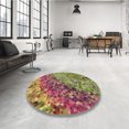 thumbnail image 4 of Ahgly Tapis Rectangulaire Lavable en Machine Vert Transitionnel, 5 Pieds x 7 Pieds, 4 of 7