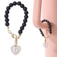 thumbnail image 1 of YAOMOBB Bag Charm Pendant Cup Pendant Heart shaped English Letter Keychain Buckle Design Name ID Charm Accessory, 1 of 6