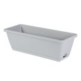 thumbnail image 4 of CAROOTU Plastic Flower Pots Family Balcony Plants Vegetables and Flowers Large Rectangular Plants Grooves, 4 of 7