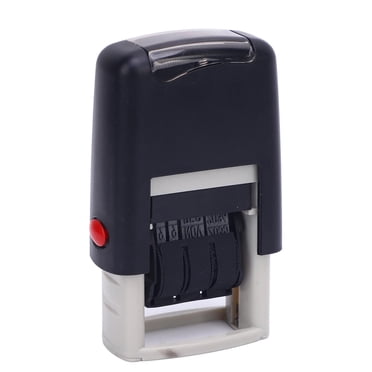 Date Stamp, 25x2.8mm Portable Self Inking Date Stamp, English Date, Adjustable Date Office Stamp for Individual or Professional Use, Quick Drying