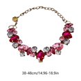 thumbnail image 3 of EGNMCR Adjustable Crystal Rhinestone Pet Necklace Bling Pet Jewelry For Small Medium Dogs Cats Wedding Party Holiday Pet Accessory Cute Gift For Pet Lovers Stone pets necklace, 3 of 6