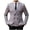 Grey, variant on Mens Blazer, Double-Breasted Suit Coat With Notch Lapel, Casual Wedding Office Formal Event Jacket