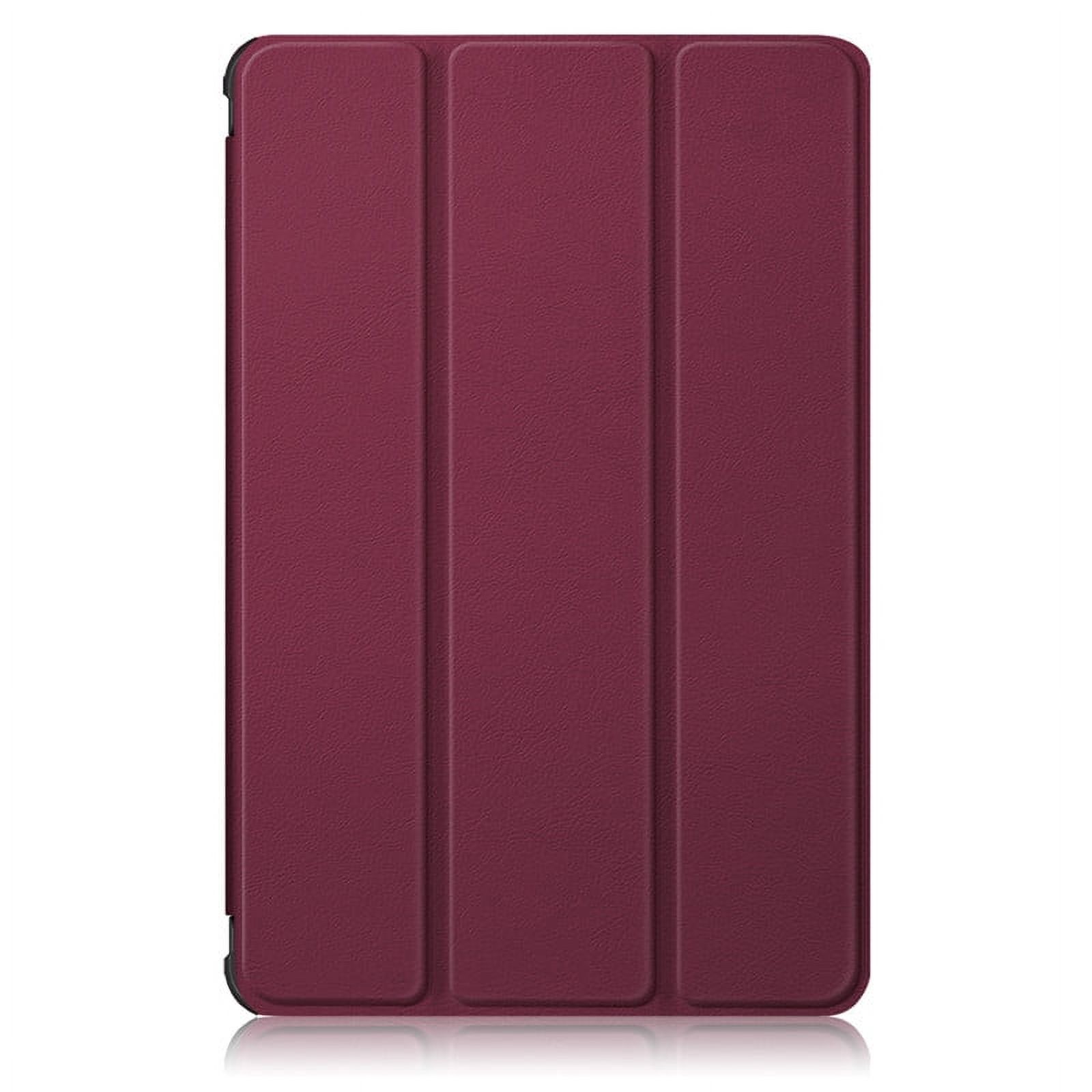 Shockproof Case For Samsung Galaxy tab s7 fe case Folding Stand Tablet Shell for Sam S8 Plus S7 Plus 12.4inch S8 11 inch Cover Wine red Tab S7 Plus 12.4inch